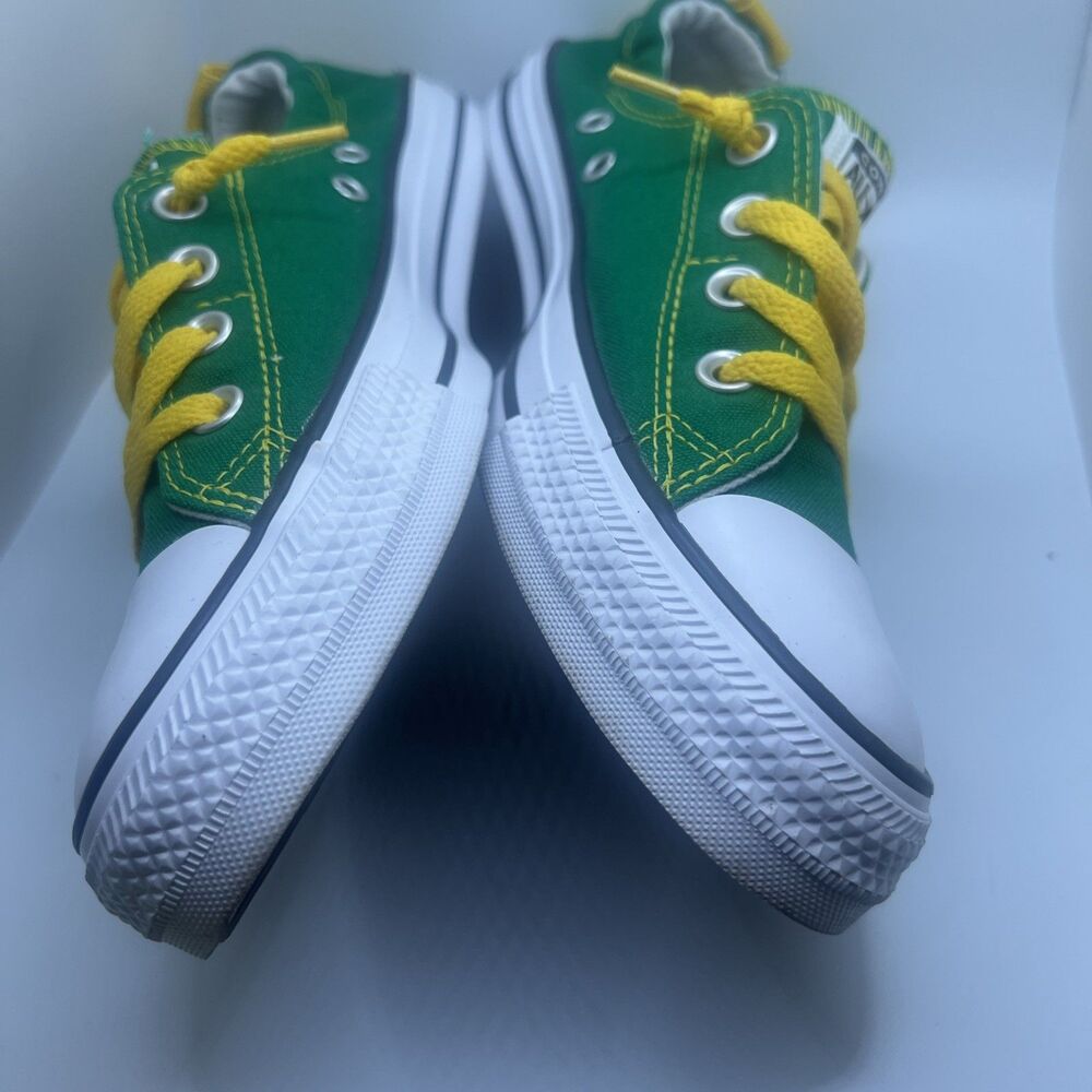 Converse Chuck Taylor All-Star Shoes Green & Yellow Slip On Sz Mens 8 Womens 10 - Picture 2 of 6